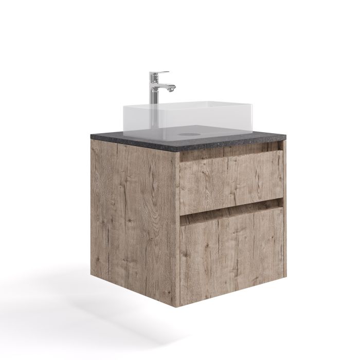 Тумба у ванну MODERN ТП2-60 з стільницею (сіра)