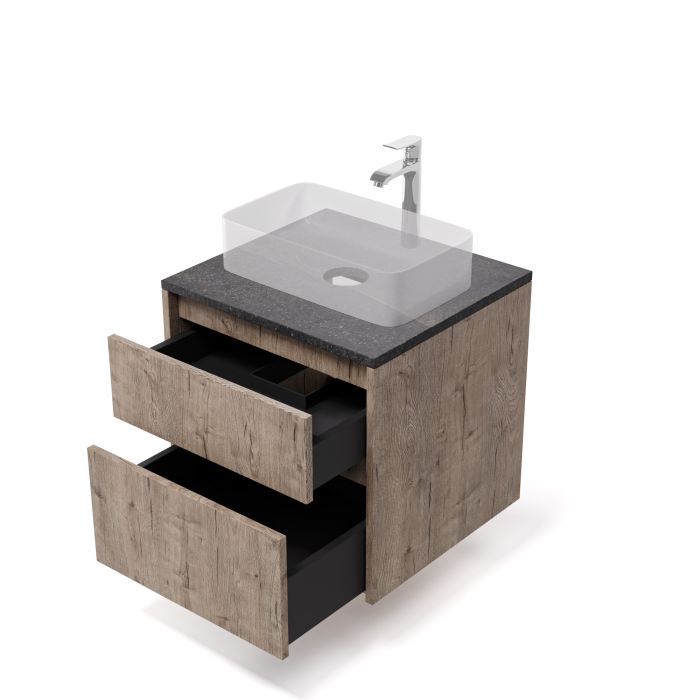 Тумба у ванну MODERN ТП2-60 з стільницею (сіра)