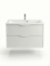 Тумба Erika ТП2-85 білий матовий під умивальник Streng 85