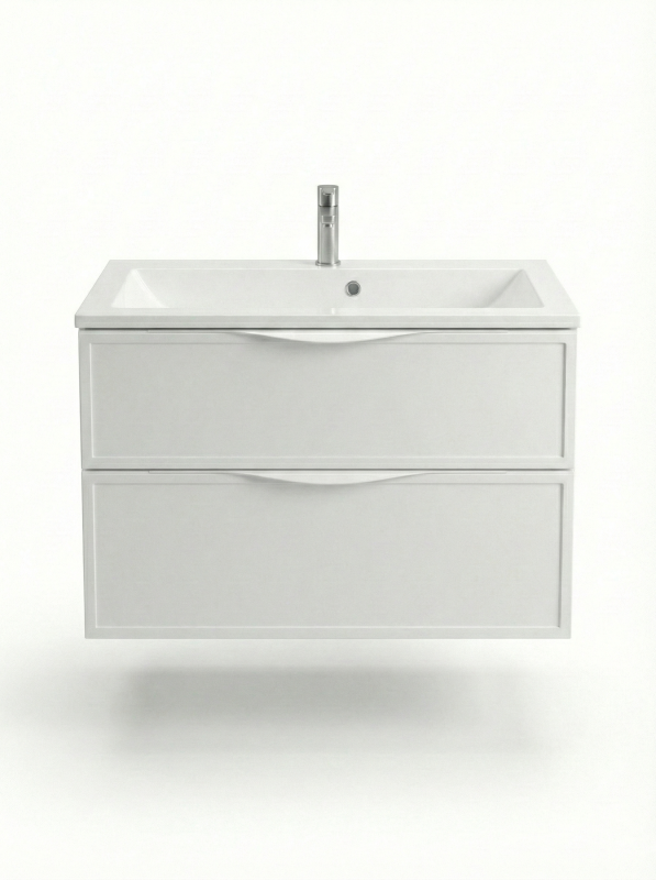 Тумба Erika ТП2-85 білий матовий під умивальник Streng 85