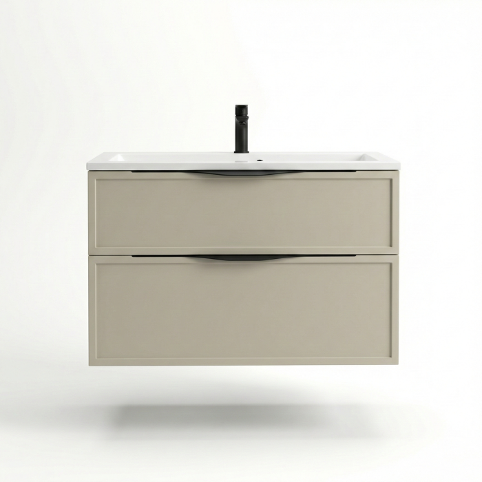 Тумба Erika ТП2-85 мокко матовий під умивальник Streng 85