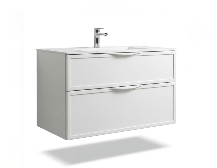 Тумба Erika ТП2-100 білий матовий під умивальник Erika 100