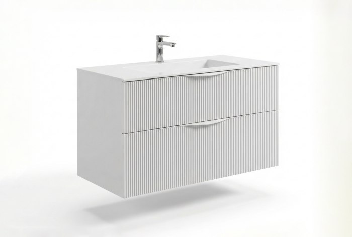 Тумба Style ТП2-100 білий матовий під умивальник Erika 100