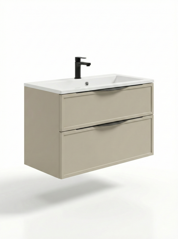 Тумба Erika ТП2-85 мокко матовий під умивальник Streng 85