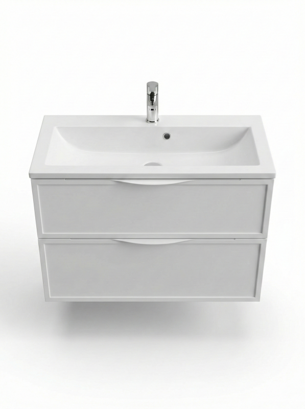 Тумба Erika ТП2-85 білий матовий під умивальник Streng 85