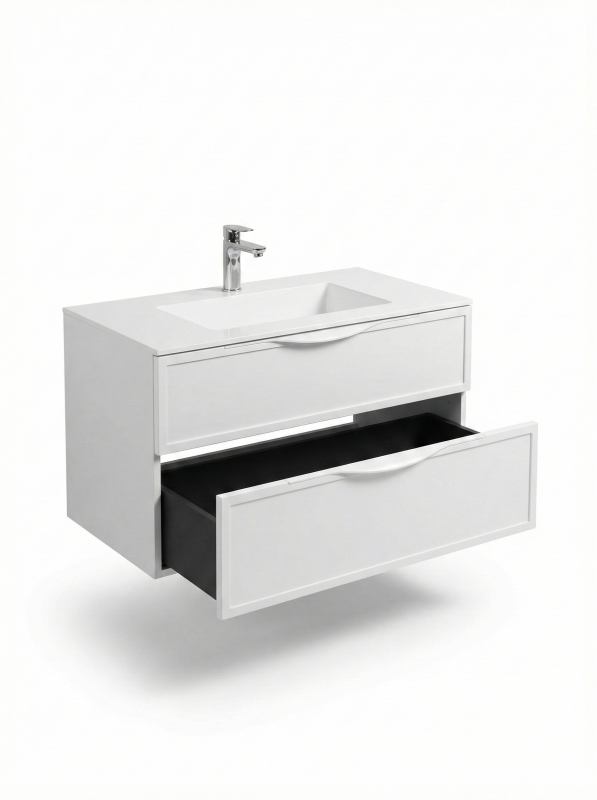 Тумба Erika ТП2-100 білий матовий під умивальник Erika 100