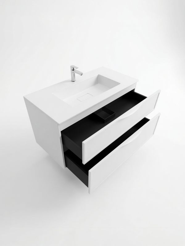 Тумба Erika ТП2-100 білий матовий під умивальник Erika 100