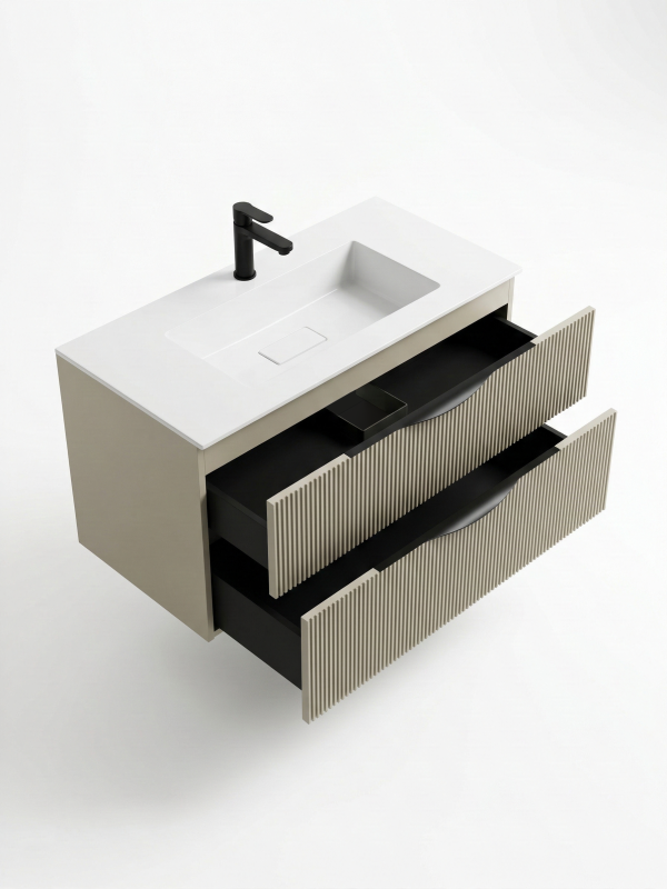 Тумба Style ТП2-100 мокко матовий під умивальник Erika 100