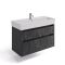 Тумба Cross Line ТП-100  Вугільний Камінь під умивальник Cross Line 45*100