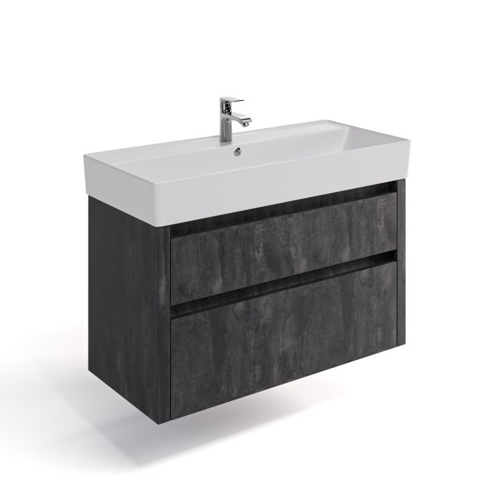 Тумба Cross Line ТП-100  Вугільний Камінь під умивальник Cross Line 45*100