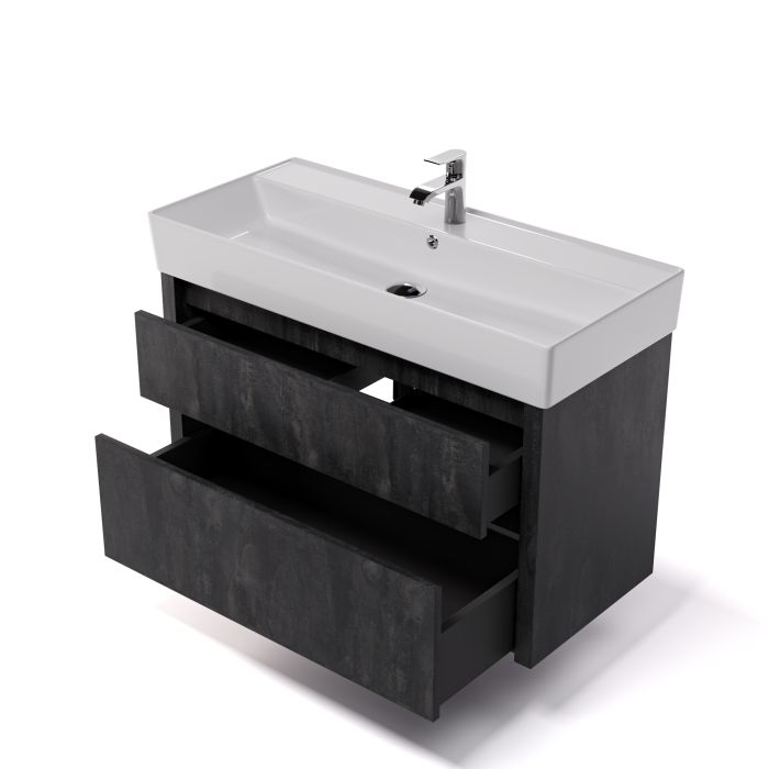 Тумба Cross Line ТП-100  Вугільний Камінь під умивальник Cross Line 45*100